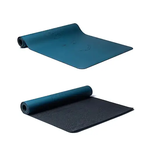 Tapis de Yoga en PU phases lunaire Pétrole Yogi & Yogini