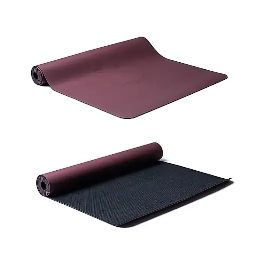 Yogi & Yogini Tapis de Yoga en PU phases lunaire aubergine